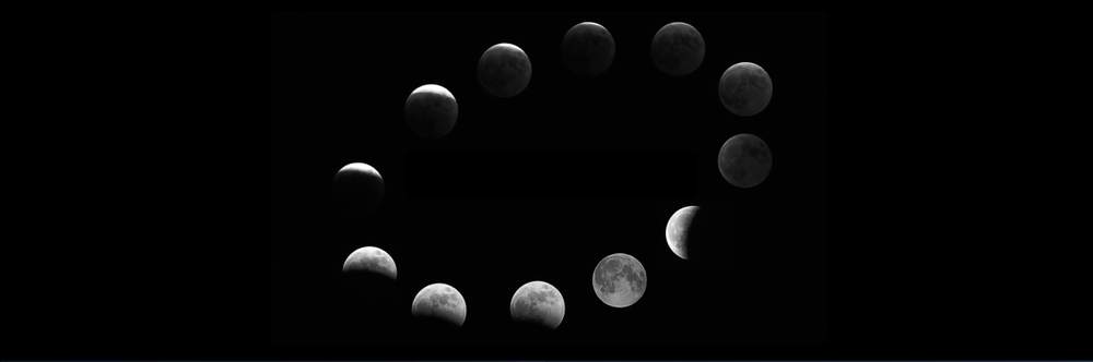 The Moon in its various phases. Photo courtesy of Speirs and Major