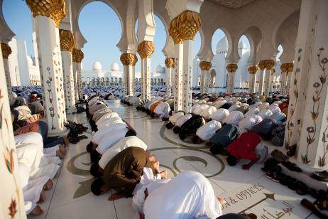 Eid Al Fitr prayers at the mosque on July 28, 2014. Photo by Christopher Pike \/ The National