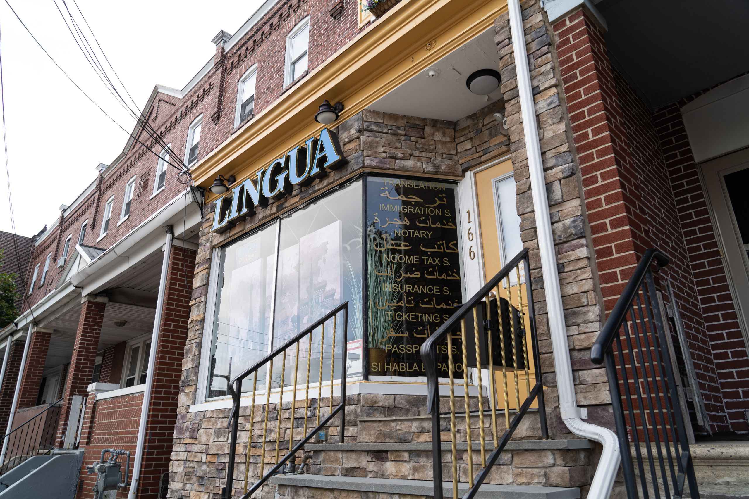 A local business offers translation and immigration services targeted at Allentown’s large Arab population. Willy Lowry / The National