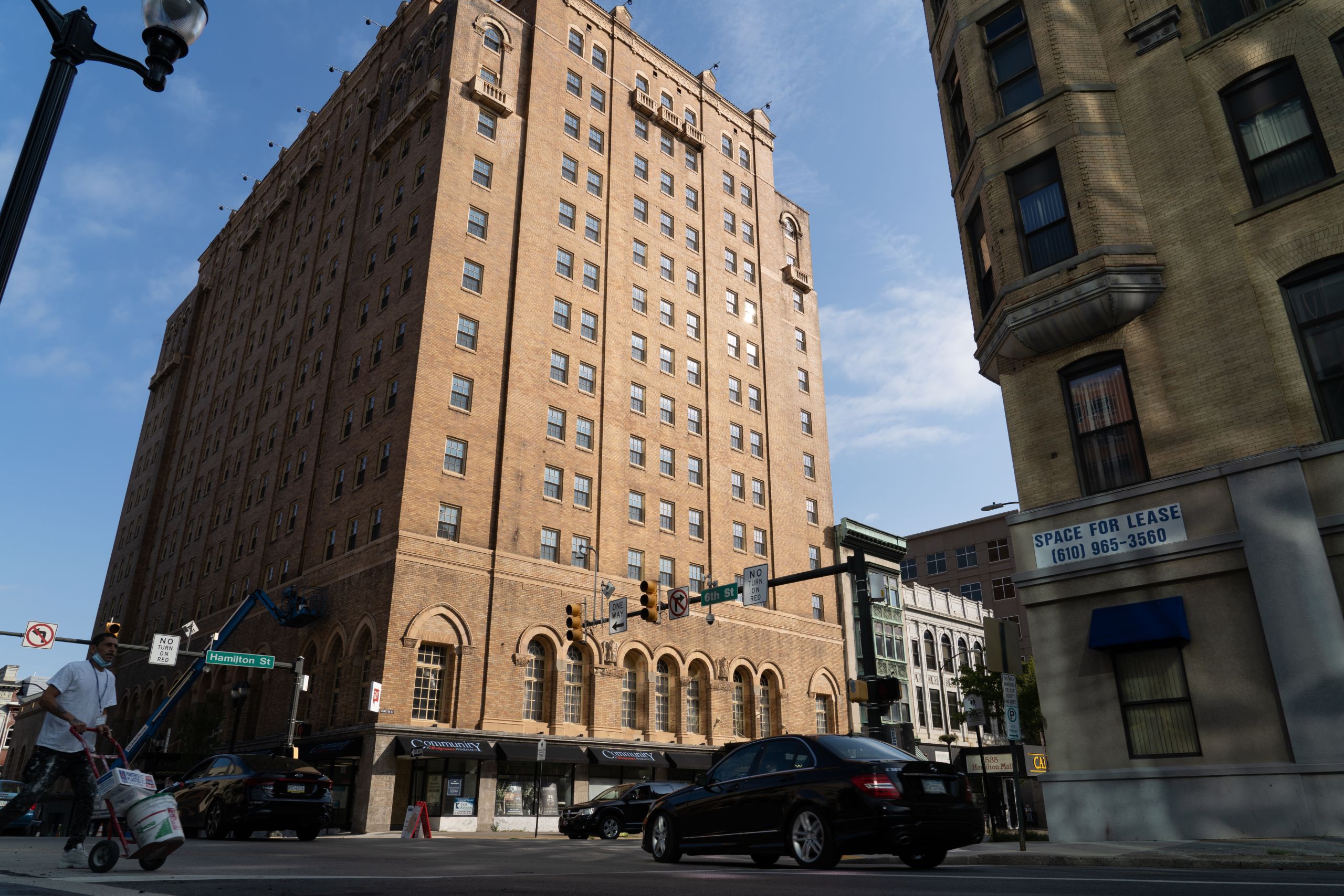 The Americus Hotel, a historic lodging in downtown Allentown, is being renovated by Albert Abdouche, a leading figure in Allentown’s Syrian community. Willy Lowry / The National