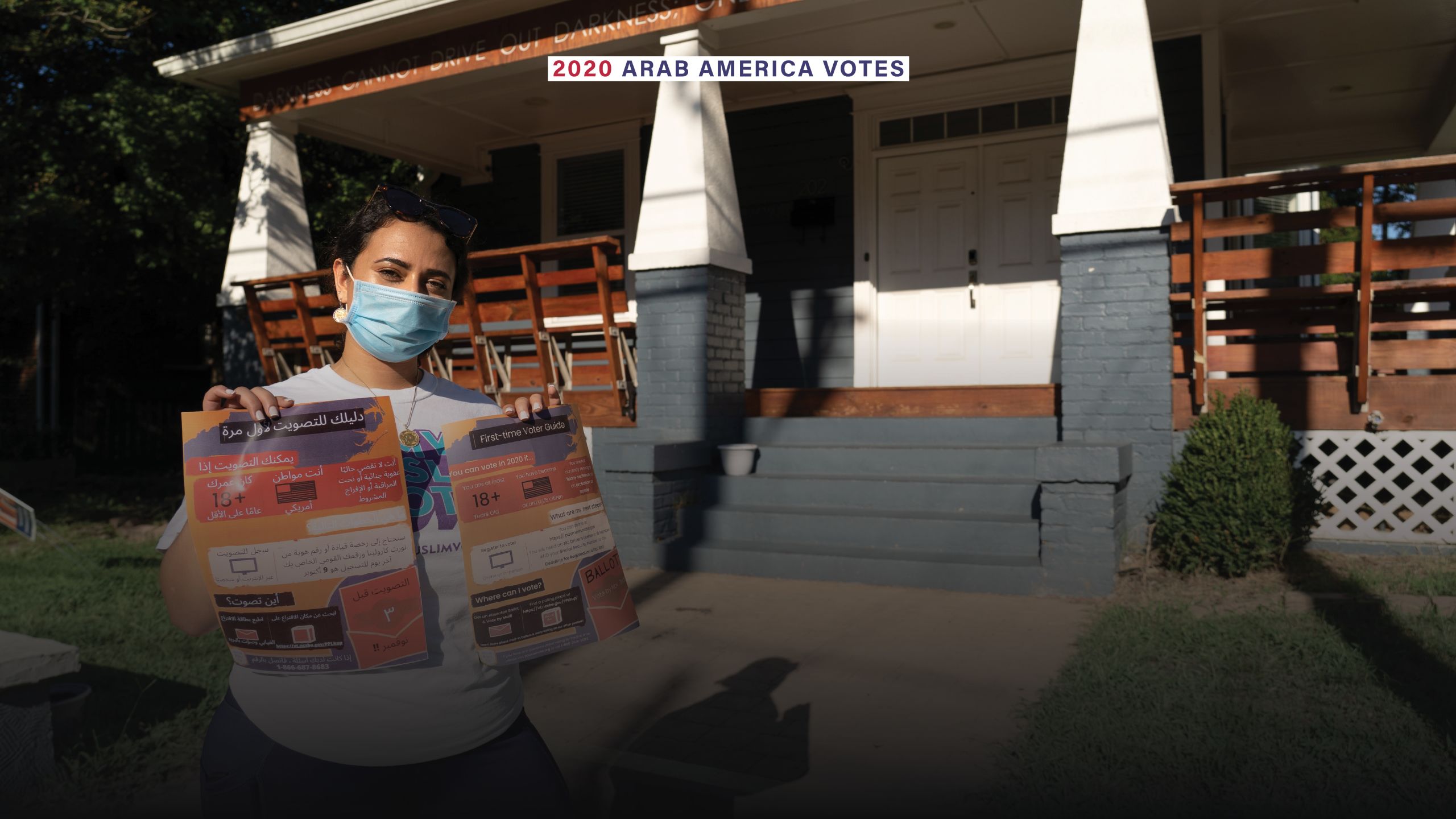 Lela Ali, 26, started Muslim Women For, a non-profit, to help Muslims in North Carolina become more politically engaged. Sophie Tremblay / The National 