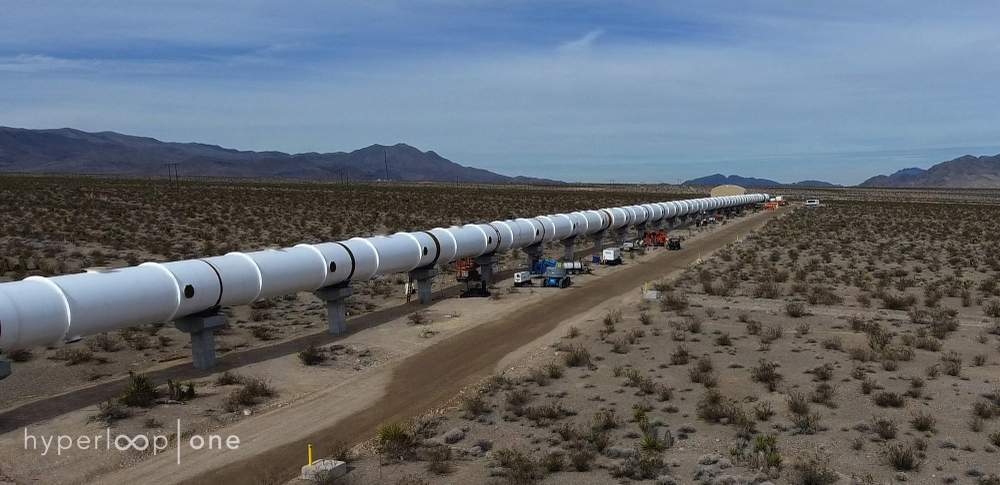 The reality: The Hyperloop One test track in Nevada