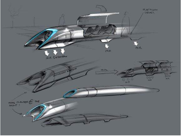 Elon Musk&#39;s original concept for the hyperloop, published in 2014