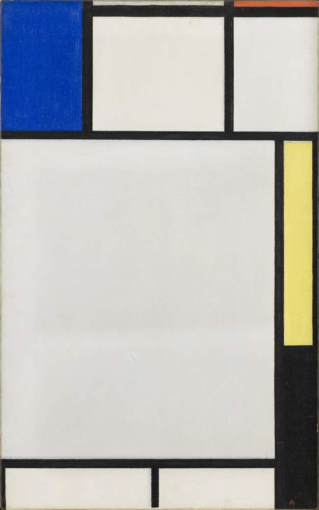 Piet Mondrian Composition with Blue, Red, Yellow and BlackMondrain \/ Holtzman Trust c\/o HCR International