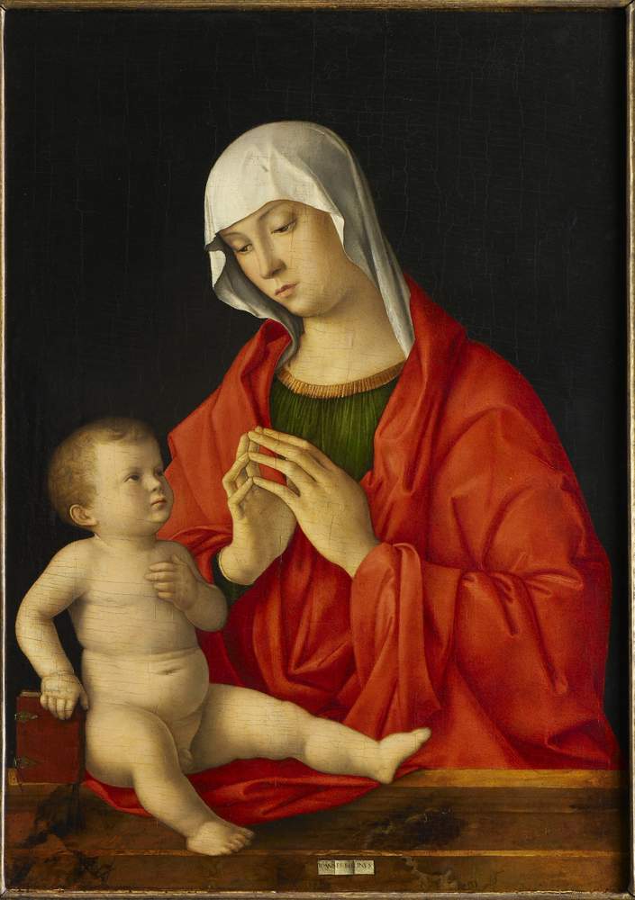Giovanni Bellini, Madonna and Child, Venice, Italy, circa 1480-85Louvre Abu Dhabi \/ TDIC \/ Thierry Ollivier
