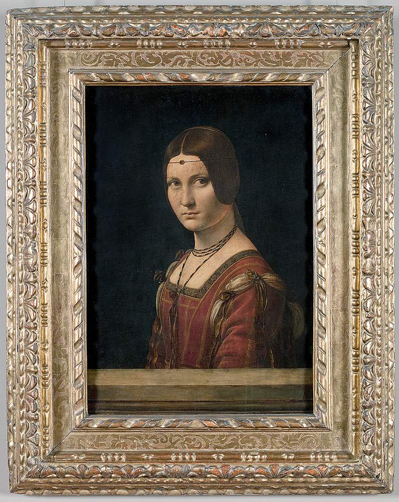Leonardo da Vinci, La Belle Ferronnière, Italy, 1495-1499RMN \/ Angèle Dequier