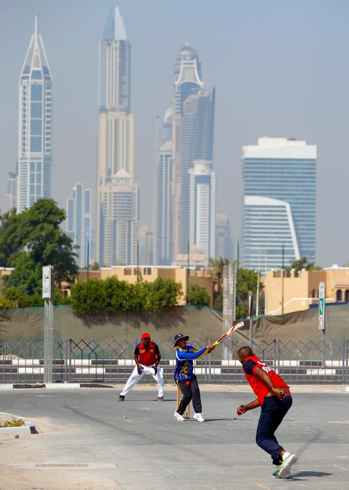 The Dubai skyline provides an incredible backdrop for matches