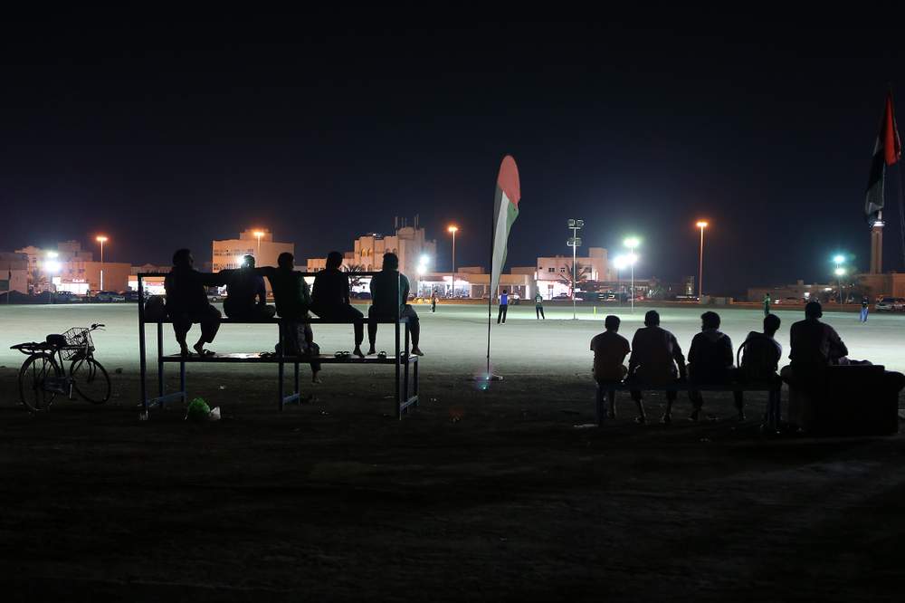 Late night at Khor Fakkan and the play shows no sign of stopping