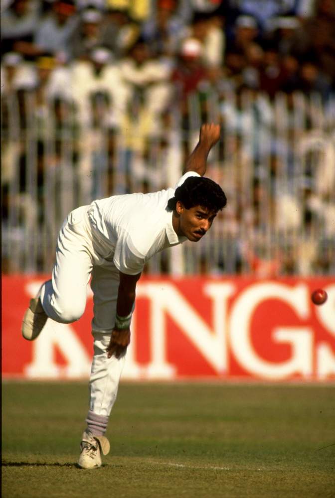 Waqar Younis in his playing days